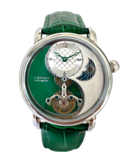 Residence Automatik Grün Leder Herrenuhr - AS 9232