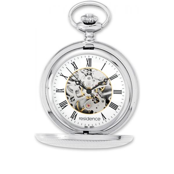 Residenz Silberne Taschenuhr mit Doppeldeckel - AS 9109