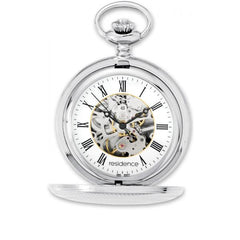 Residenz Silberne Taschenuhr mit Doppeldeckel - AS 9109