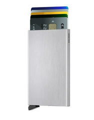 Secrid Cardprotector Brushed Silver mit Gravur - C-Brushed Silver