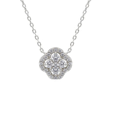 collier en argent avec zircone