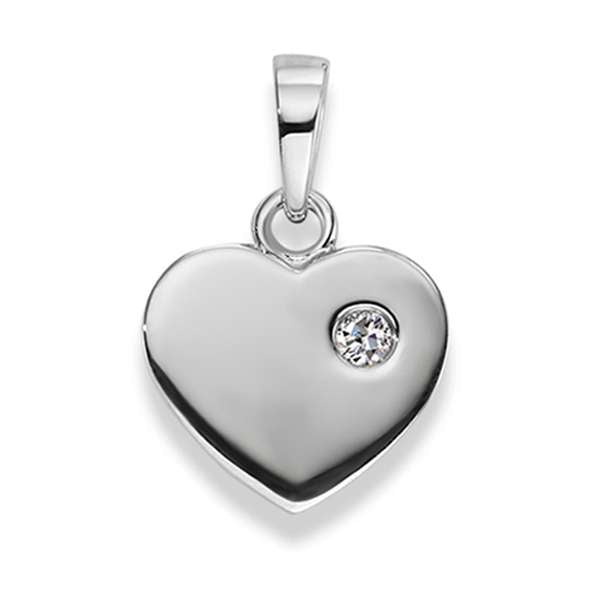 Silver classics 2021 Anhänger Silber 925 weiss – Herz Motiv - 6256.08955/0001