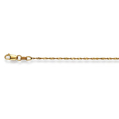 Singapurhalskette 18 Karat Gold -750 in Gelbgold Unisex 38 cm - 50 cm x 1.2 mm