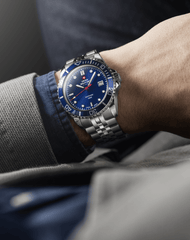 Swiss Military Schweizer Herren-Sportuhr aus blauem Stahl - SM34109.02
