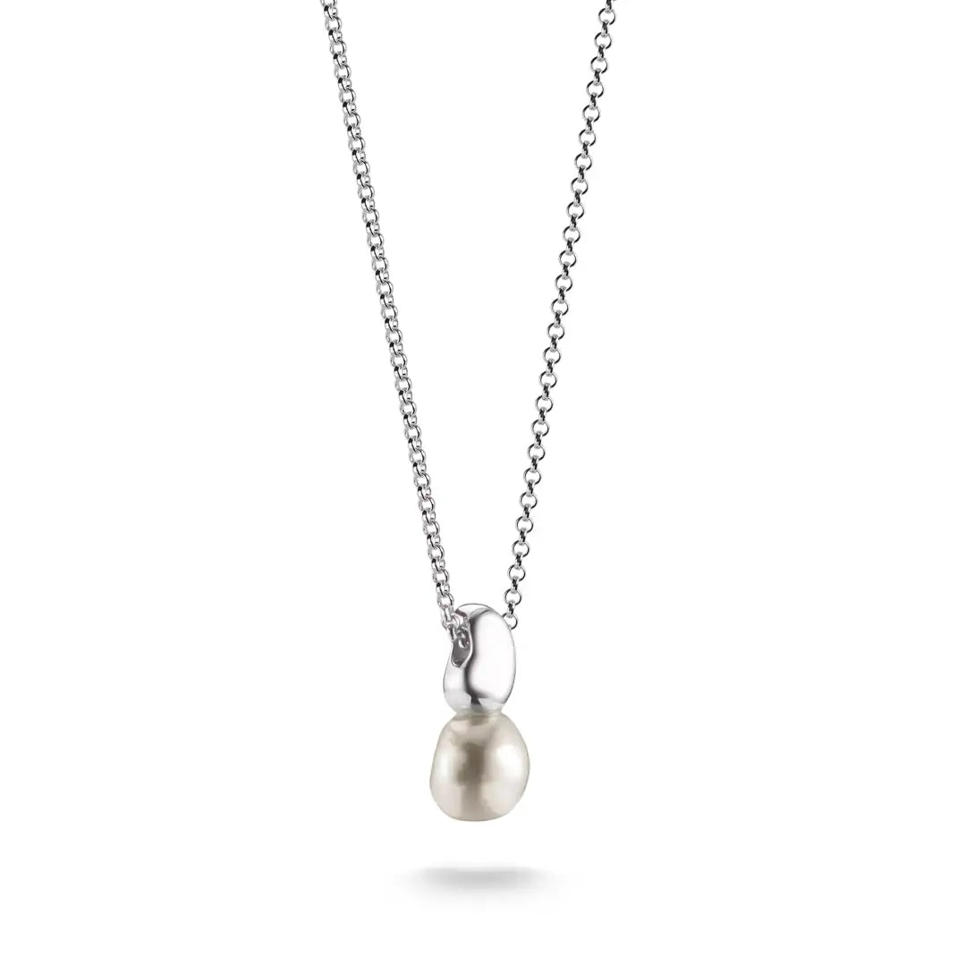 THOMAS SABO Bold Elegance Halskette mit Süsswasserzuchtperlen-Anhänger aus 925er Sterlingsilber