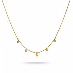Thomas Sabo Kette mit weissen Zirkonia 18K Vergoldet
