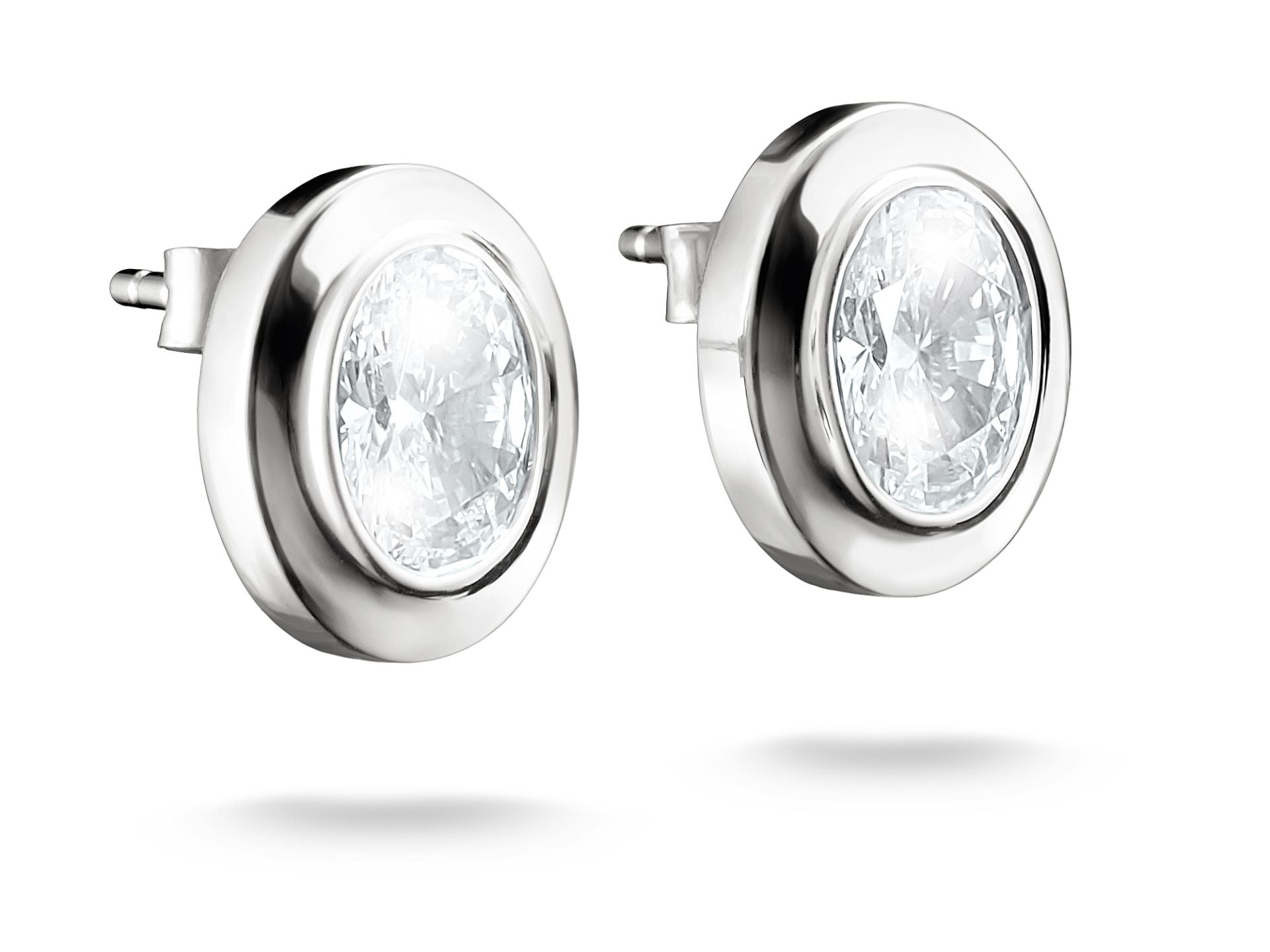 Thomas Sabo Ohrstecker Oval Silber 925 mit weissen Zirkonia – H2342-051-14