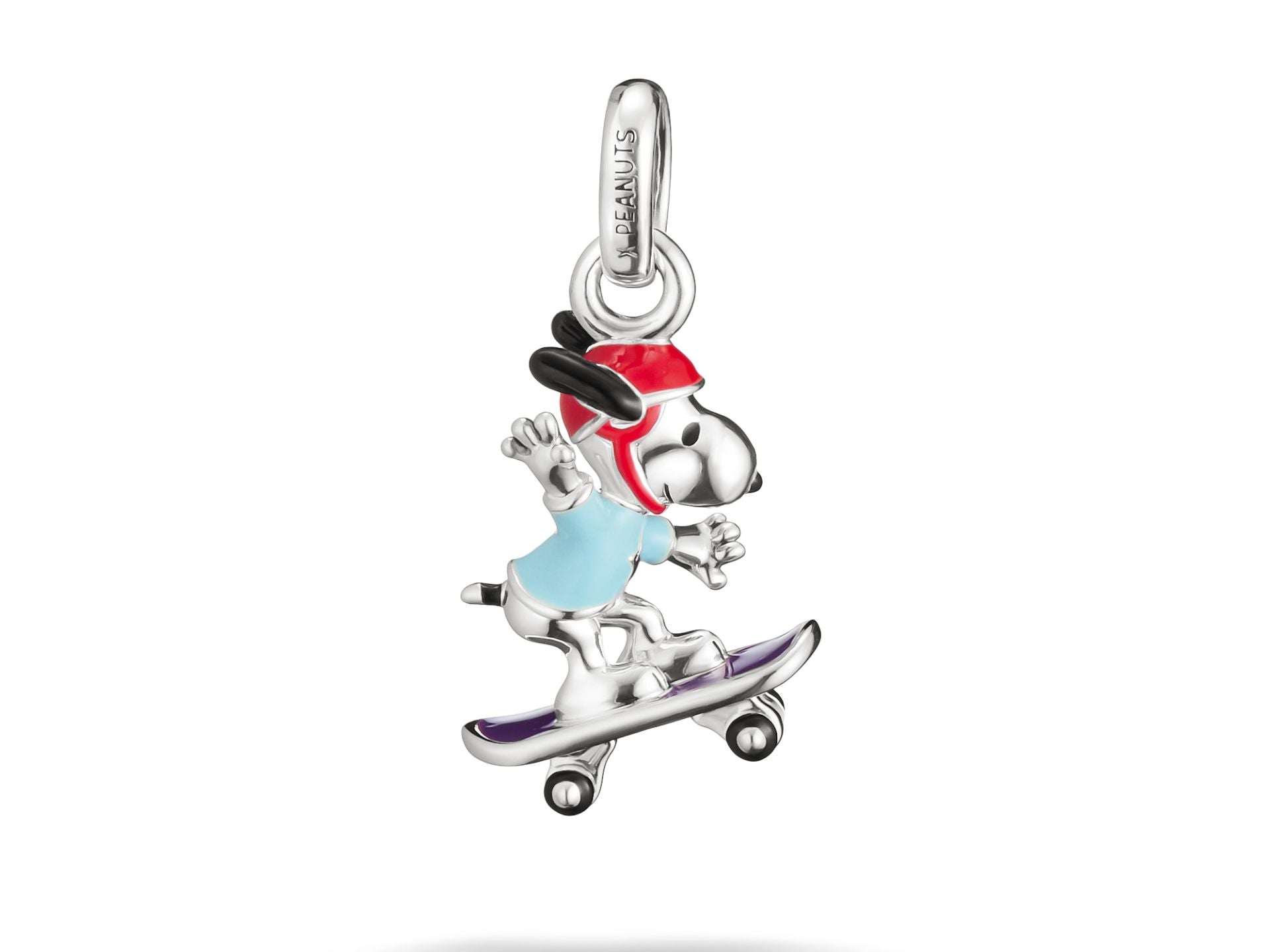 Thomas Sabo Peanuts Snoopy Skateboard Charm Silber 925 mit Emaille – CC1346-664-7