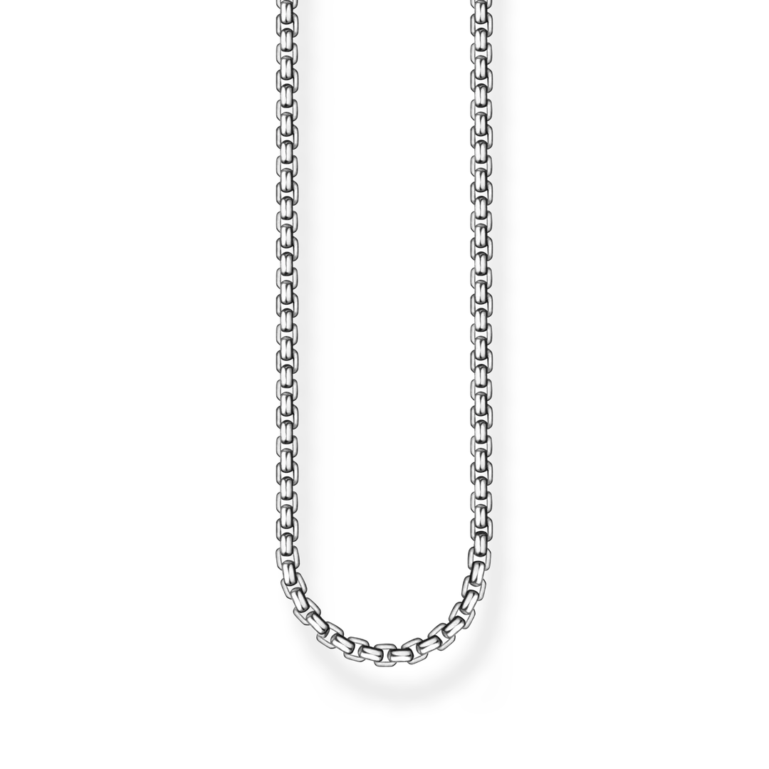 Thomas Sabo Rebel at Heart Venezia-Kette Geschwärzt 925 Sterling Silber 2 mm