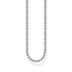 Thomas Sabo Rebel at Heart Venezia-Kette Geschwärzt 925 Sterling Silber 2 mm