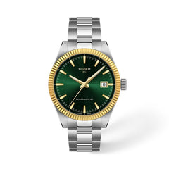 Tissot Gentleman Goldlünette Powermatic 80 Herrenuhr 38 mm Grün – T934.807.41.091.00