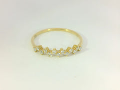 Zeitloser Damenring aus 18K Gelbgold mit Diamanten – Feine Eleganz für jeden Anlass - YZ0003303