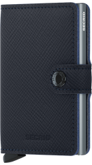 Secrid Miniwallet Saffiano Navy mit Gravur - MSa-Navy
