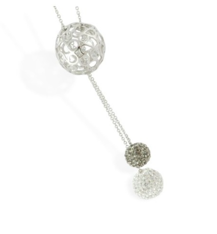 Collier, Silber 925 rhodiniert
