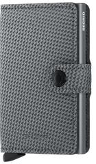 Secrid Miniwallet CARBON COOL GREY mit Gravur - MCa-Cool Grey