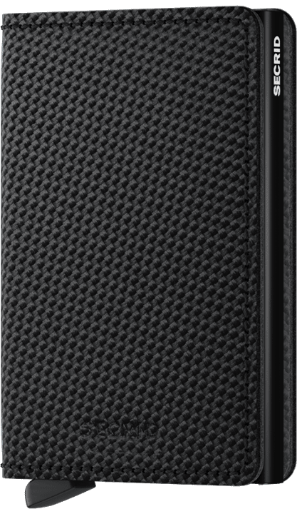 Secrid Slimwallet Carbon Black mit Gravur- SCa-Black