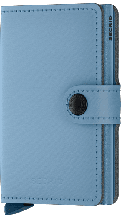 Secrid Miniwallet YARD POWDER SKY BLUE mit Gravur - MYp-Sky Blue