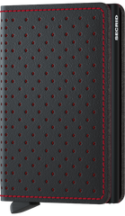 Secrid Slimwallet Perforated Black-Red mit Gravur - SPf-Black-Red