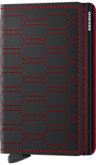 Secrid Slimwallet Fuel Black-Red mit Gravur - SFu-Black-Red