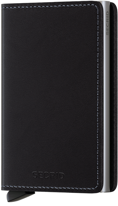 Secrid Slimwallet Original Black mit Gravur - SO-BLACK