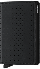 SLIMWALLET PERFORATED BLACK MIT-OHNE GRAVUR