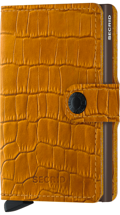 Secrid Miniwallet Cleo Ochre Brown mit Gravur - MCl-Ochre-Brown