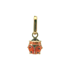 Pendentif coccinelle en or jaune 9 carats 375