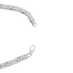 Königskette Collier 55 cm Silber 925 rhodiniert - SC-1007/55