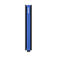 Secrid Slimwallet Matte Black & Blue mit Gravur - SM-Balck & Blue