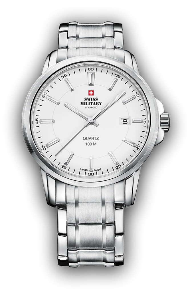 Swiss Military Klassische Stahluhr für Männer - SM34039.02