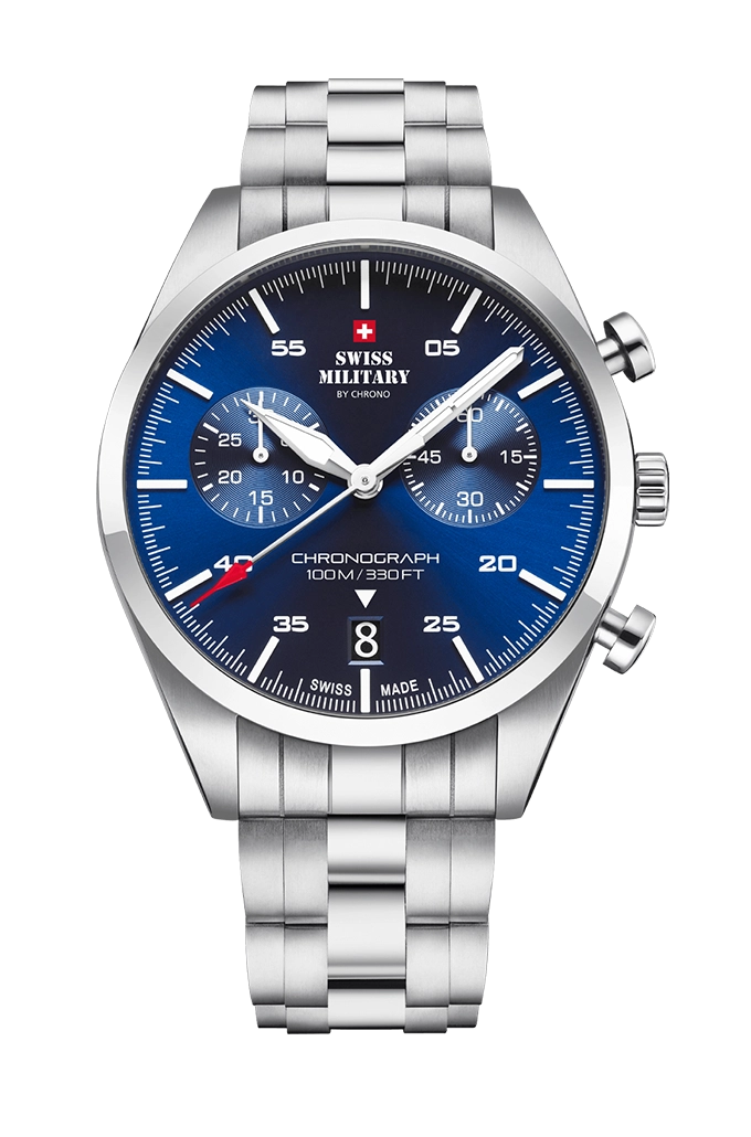 Swiss Military Eleganter Vintage Chronograph Herrenuhr - SM34090.02