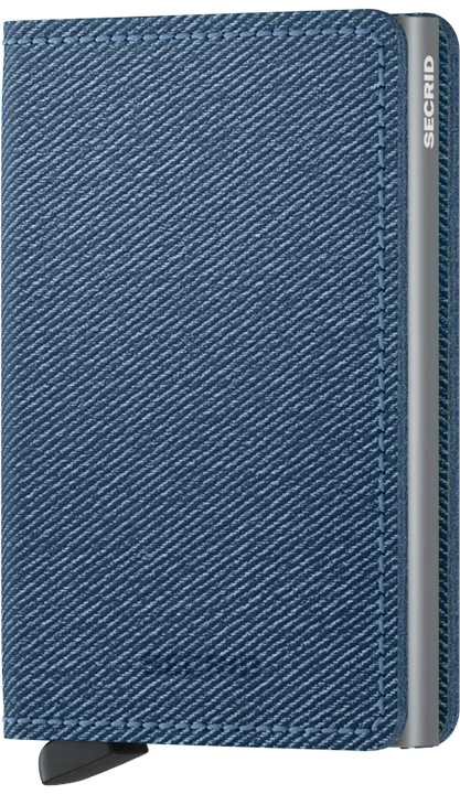 Secrid Slimwallet Twist Jeans Blue mit Gravur - STw-Jeans Blue