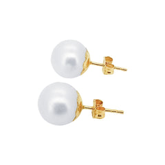 Perlen Ohrstecker Gelbgold 8-8.5 mm für Damen - GPG-885