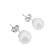 Perlen Ohrstecker Weissgold 6-6.5 mm für Damen - GPW-665