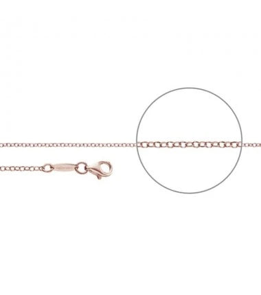 Der Kettenmacher Erbskette Diamantiert - Rotgold Kette - E1