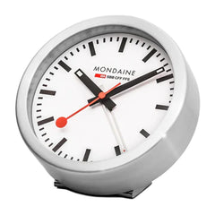 Mondaine Mini Tischuhr und Wecker, 125mm - A997.MCAL.16SBB.1