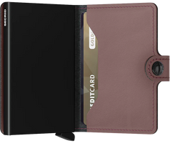 Secrid Miniwallet MATTE ROSE mit Gravur - MM-Rose