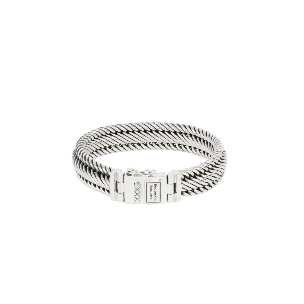 Buddha to Buddha Herrenarmband Edwin Small Silber 23cm
