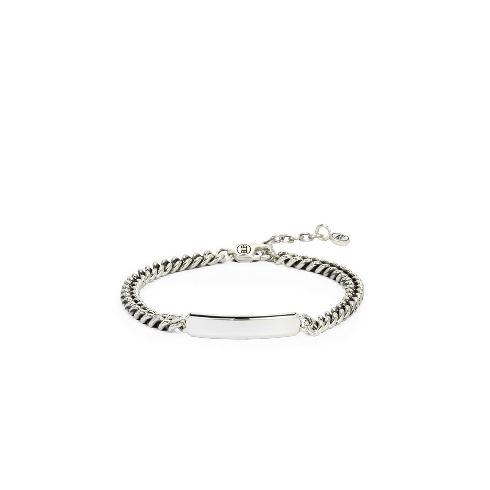 Buddha to Buddha Herrenarmband Essential Bar Silber