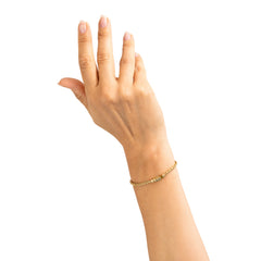 Buddha to Buddha Herrenarmband George Mini Gold Vermeil