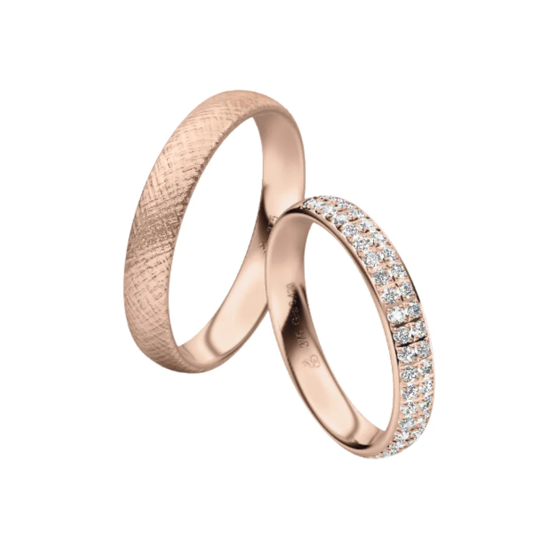 Rauschmayer Trauringe First Individuell Love mit 42 Brillanten - 03024 - 3D
