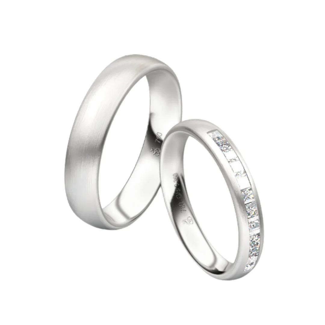 Rauschmayer Trauringe First Individuell Love mit 12 Brillanten - 03026 - 3D