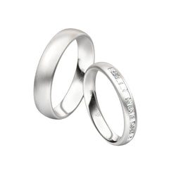Rauschmayer Trauringe First Individuell Love mit 12 Brillanten - 03026 - 3D