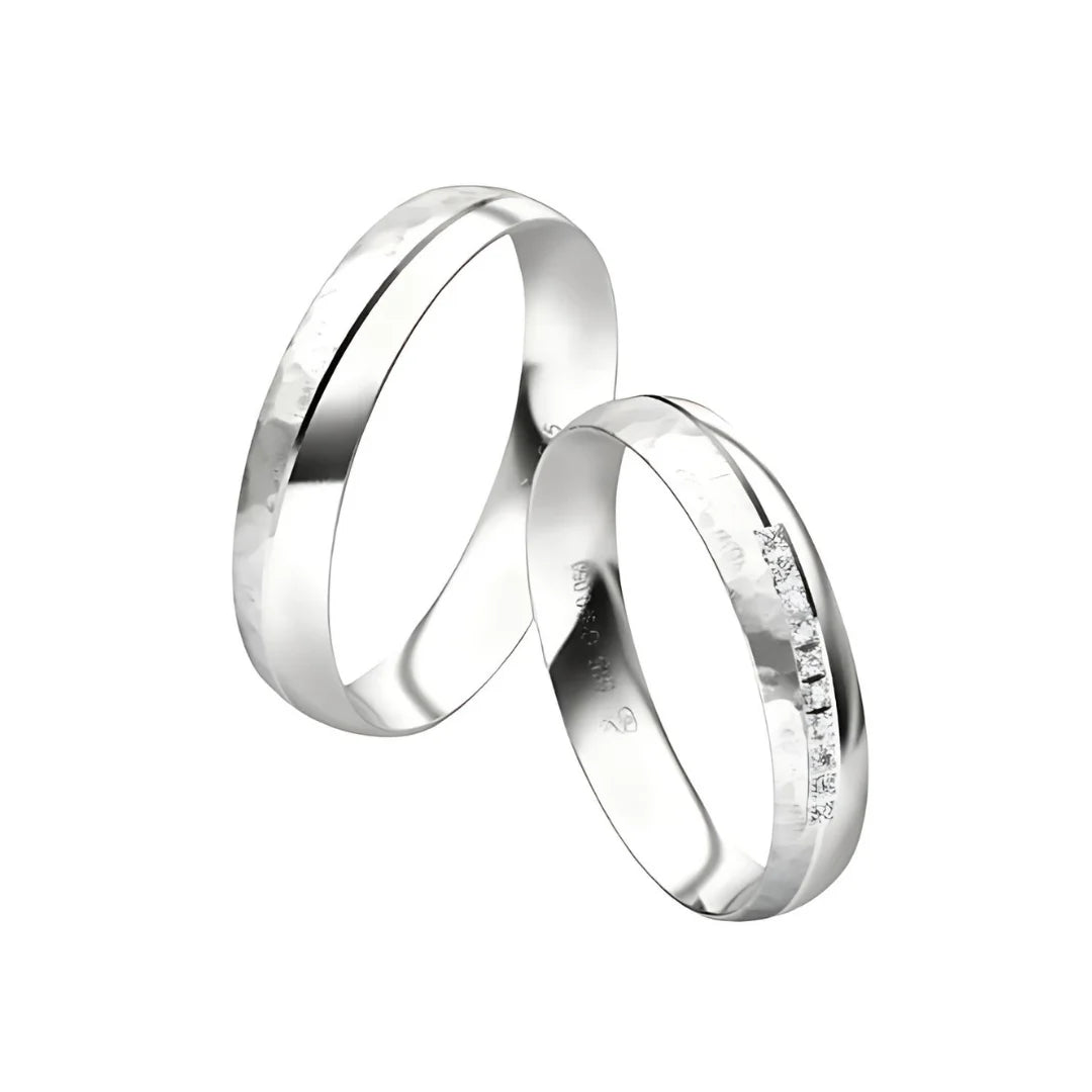 Rauschmayer Trauringe First Individuell Love mit 10 Brillanten - 04906 - 3D