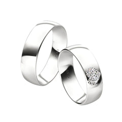 Rauschmayer Trauringe First Individuell Love mit 14 Brillanten - 06004 - 3D