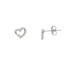 18 Karat Gold - 750 Herz Ohrstecker