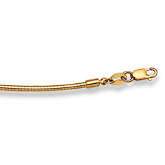 Collier Omega en or 18 carats -750 en or jaune 45cm x 1,7 mm 