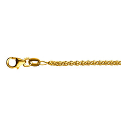 Zopfhalskette 18 Karat Gold  -750 in Gelbgold 40 cm - 50 cm x 2.1 mm