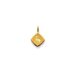 Wieder Sternzeichen Anhänger 18 Karat Gelbgold 750, 13x 13mm
