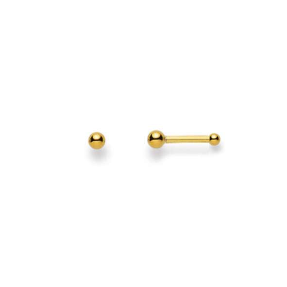 Nasenstecker Piercing 1750/18 Karat in Gelbgold 2.5 mm
